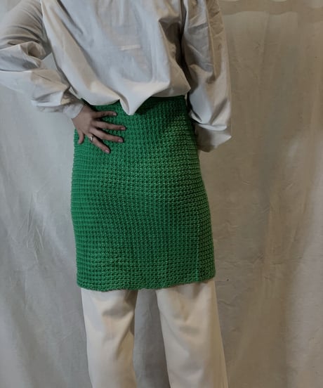 【USED】Crochet Knit Skirt/210217-062