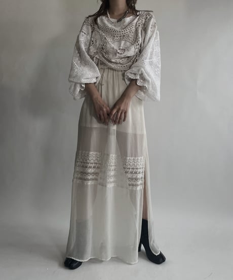 【RE;CIRCLE】 RE Crochet Top / 220623-021