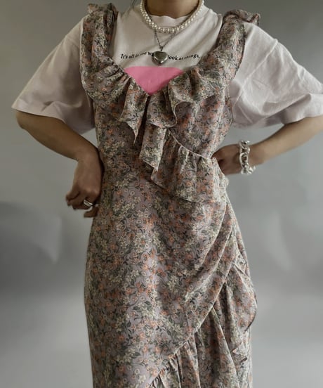 【USED 】Flower Patterned Camisole One-Piece /240505-001
