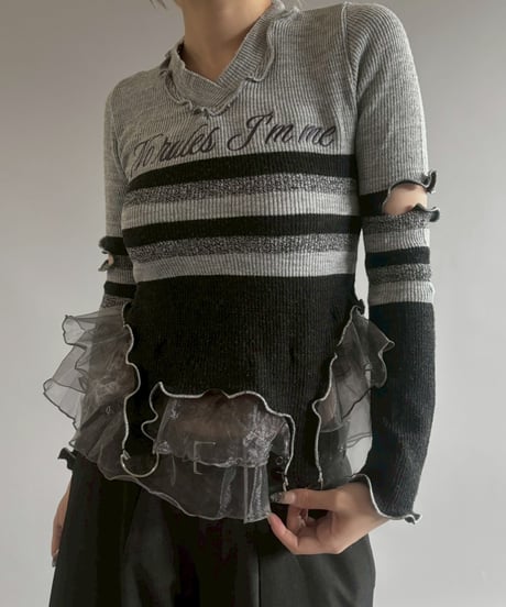 【RE;CIRCLE】 RE Mellow V-Neck Knit /  251023-015