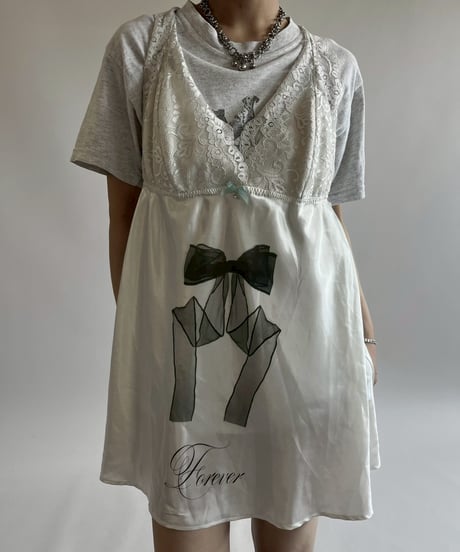 【USED】 Ribbon Pattern Camisole Top / 250517-032