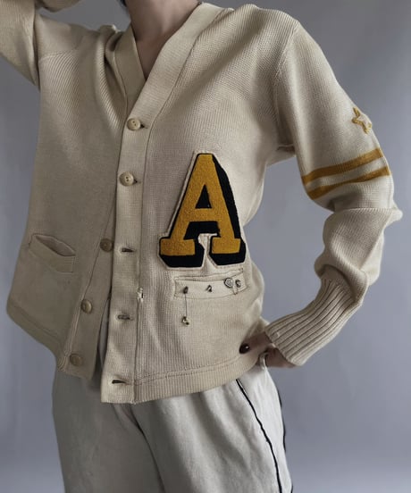 【USED】  Lettered Cardigan / 221105-011