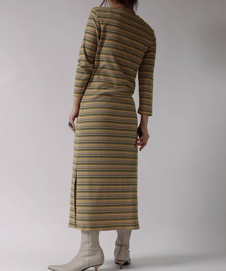 【USED】L/S Rib Knit Dress/ 220324-006