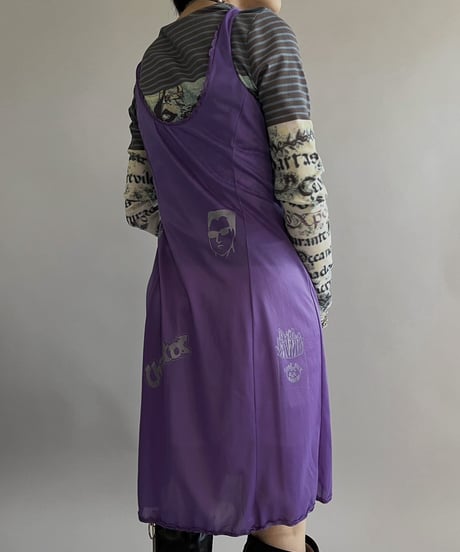 【Mashup Products】 Silk Screen Sheer One-Piece /  240217-001