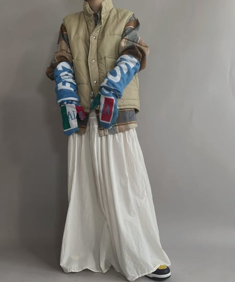 【USED】 Nylon Down Vest Beige / 221224-020