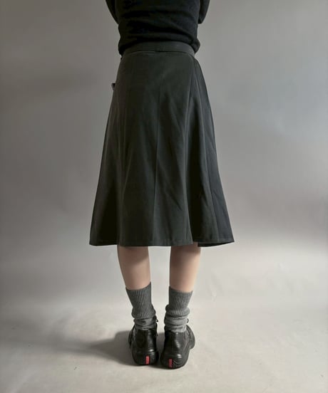 【RE;CIRCLE】 RE Suit Pleats Wrap Skirt/ 260108-013