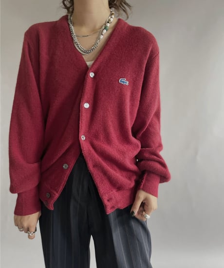 【USED】  IZOD Lacoste Acrylic Knit Cardigan / 221008-020