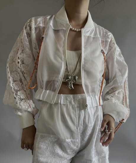 【RE;CIRCLE】 RE White Patch Short Blouson / 240509-006