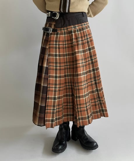 【RE;CIRCLE】 RE Kilt Skirt Long / 250206-004