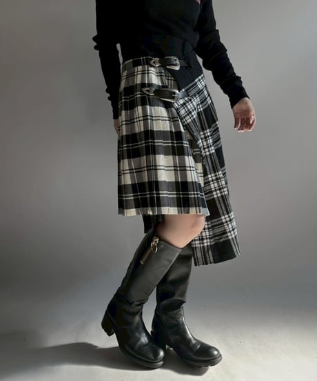 【RE;CIRCLE】 RE Kilt Long Skirt / 251204-008