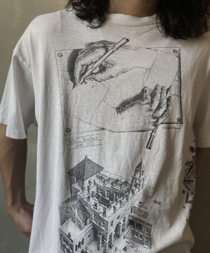 USED】 Made in USA M.C.Escher Art T-shirt /23