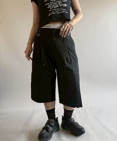 【RE;CIRCLE】 Re Suit Double Knee Shorts / 250612-003