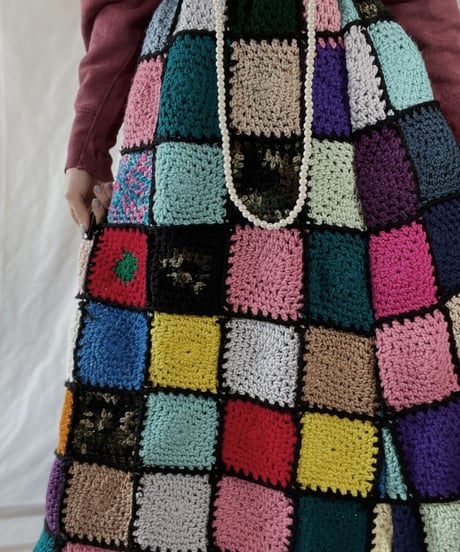 【RE;CIRCLE】 RE Granny Long Skirt①/211216-040