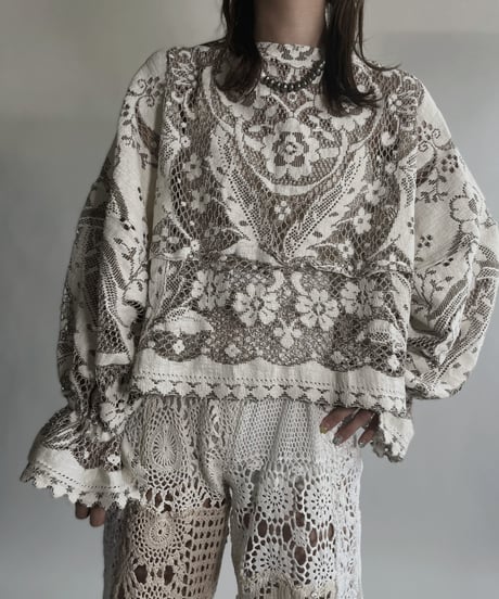【RE;CIRCLE】 RE Crochet Top / 220623-013
