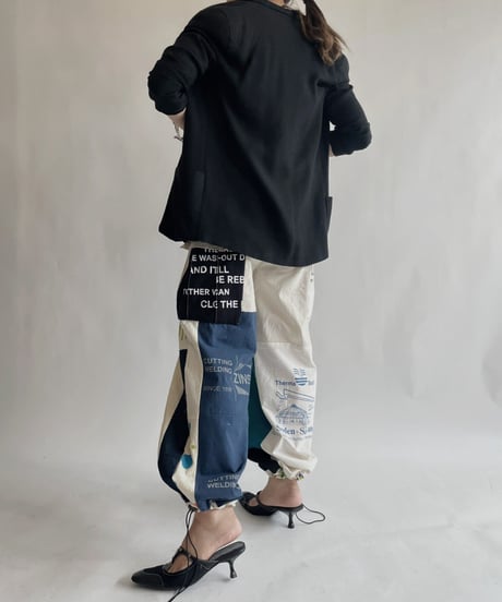 【RE;CIRCLE】 RE Eco-Friendly Bag Draw Cord Pants / 220825-025