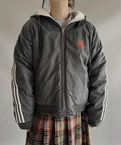 【USED】 adidas Fleece Lining Nylon Jacket  / 231202-010