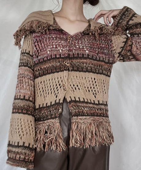 【USED】   Knit Cardigan/211216-034