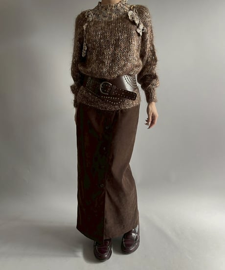 【USED】 Flower Motif Mohair Knit / 251122-011