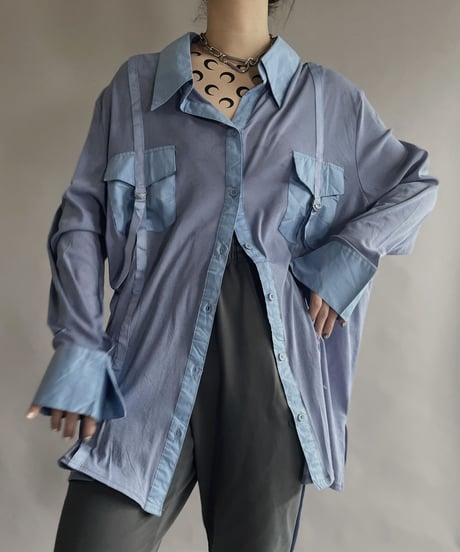 【USED】 Nylon See-through Shirt / 230218-012