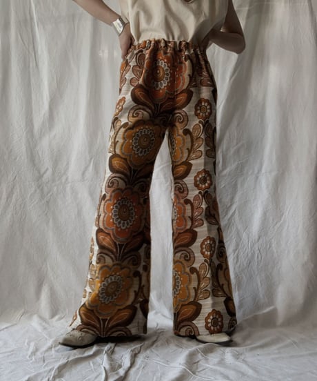 【RE;CIRCLE】 RE Antique Curtain Flare Pants②/ 210613-008