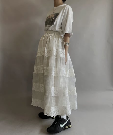 【USED】 Poly Long Skirt / 230603-016