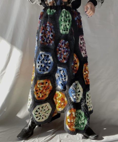 【RE;CIRCLE】 RE Granny Long Skirt④/211216-043
