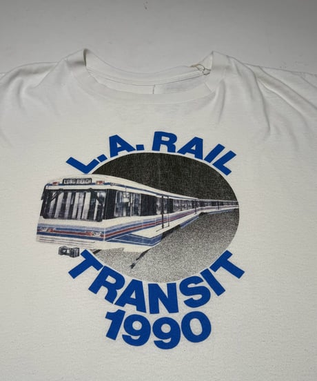 【USED】 90's L.A.RAIL TRANSIT T-Shirt /250621-026