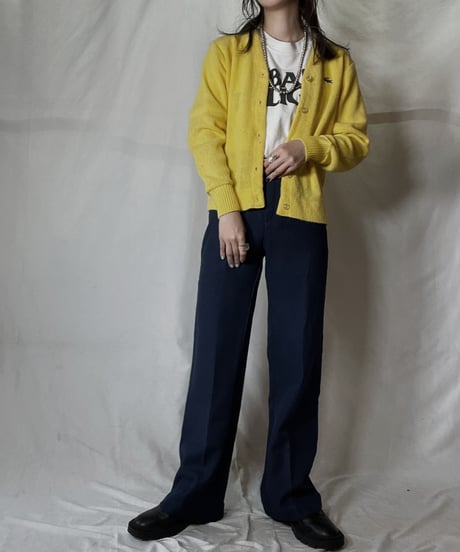 【USED】 LACOSTE Acrylic Knit Cardigan  ⑩ / 220111-012