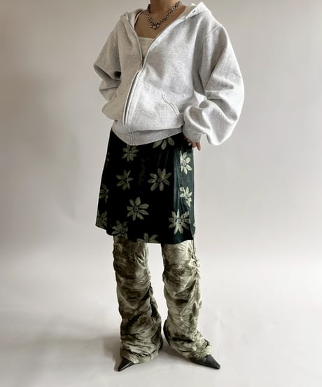 【USED】 Flower Pattern Mini Skirt/ 250419-028
