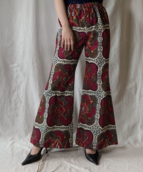 【RE;CIRCLE】 RE African Batik Flare Pants②/210428-013
