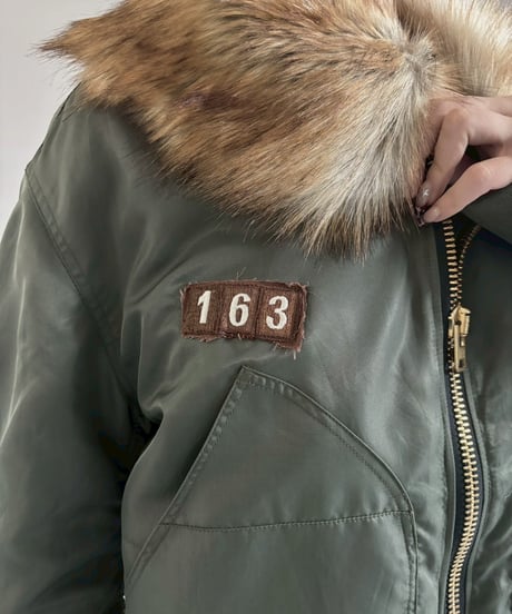 【RE;CIRCLE】  RE MA-1 Patched Fur Collar Short Jacket/ 251120-003