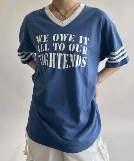 【USED】 V-Neck Ringer T-Shirt /250503-002