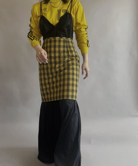 【USED】  Poly Check Mini Skirt / 2300513-001