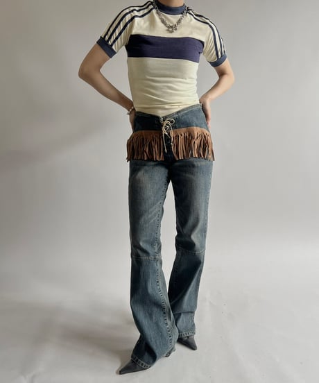 【USED】  70~80's Border Ringer T-Shirt/250510-021