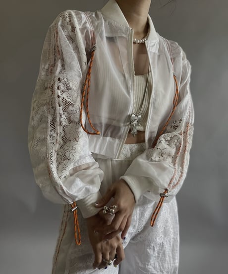【RE;CIRCLE】 RE White Patch Short Blouson / 240509-006