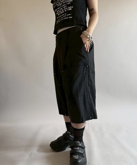 【RE;CIRCLE】 Re Suit Double Knee Shorts / 250612-004