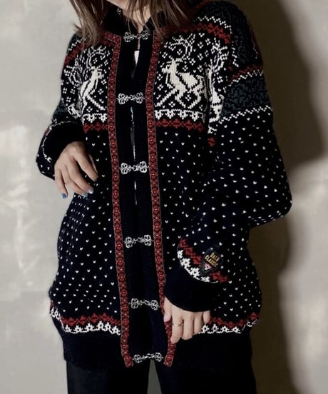 【USED】 Nordic Knit Cardigan / 201120-030