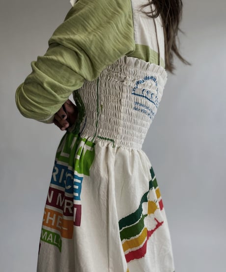 【RE;CIRCLE】 RE Eco-Friendly Bag Shirring One-piece / 220825-016