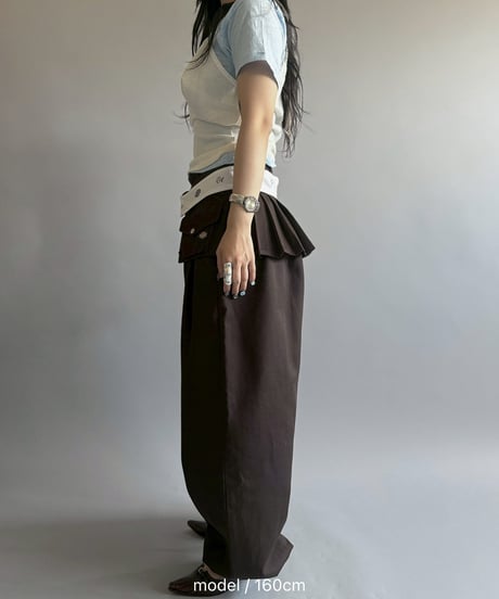【再受注販売】 Chinatsu Aoyama×Dickies®︎  The Makers Pants Set Brown / 260605-003