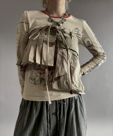 【RE;CIRCLE】 RE Military Camouflage Wrap Skirt / 260226-004