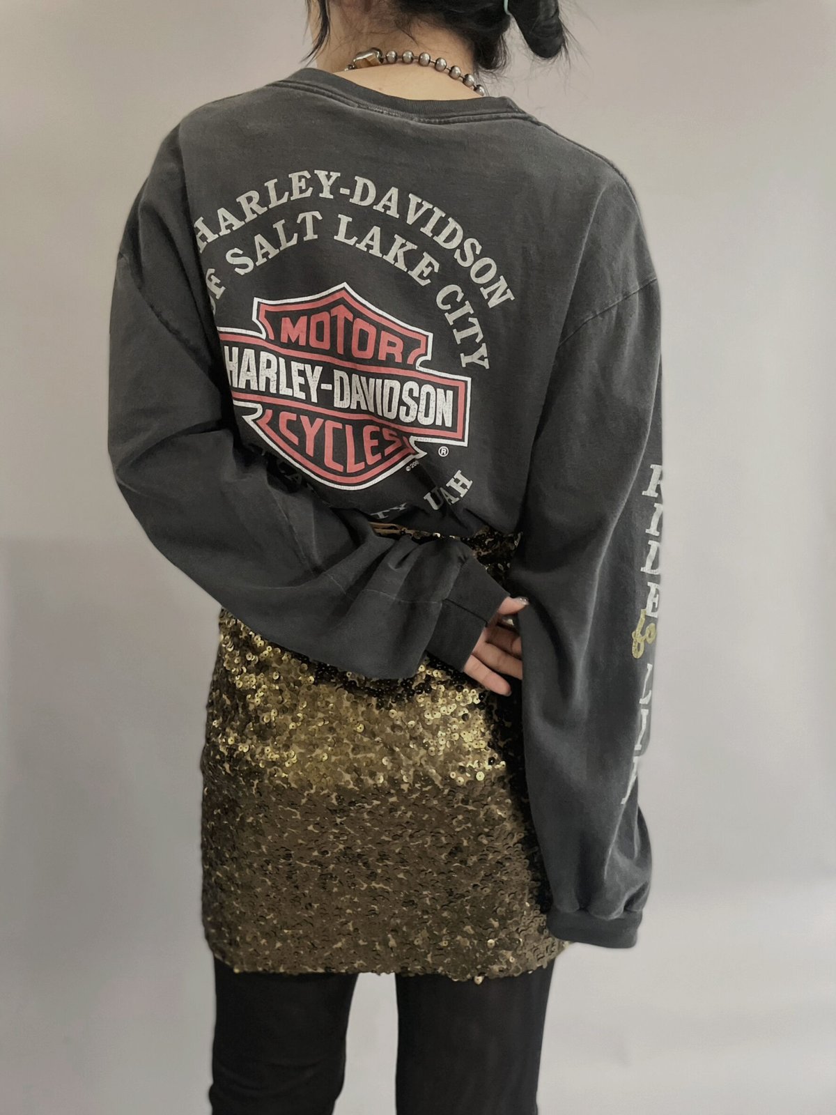 ⭐️未使用品 HARLEY−DAVIDSON S/S TEE Ｌサイズ☆ USED】 HARLEY DAVIDSON L/S T-shirt / 230430-01