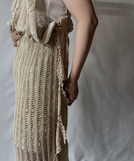 【RE;CIRCLE】  RE Crochet Lace N/S One-piece/20210819-042