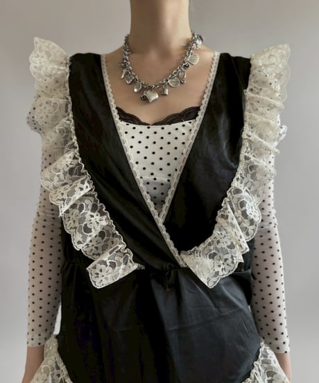 【USED】 Lace Design N/S Leotard Top / 260404-001