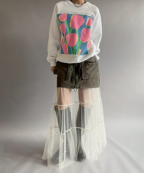 【USED】 Double Zip up Pocket Design Mini Skirt /251012-007