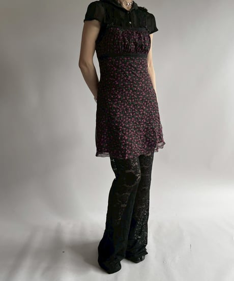 【USED】 Flower Pattern Camisole One-Piece / 250726-020