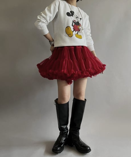 【USED 】Made in USA 80s Disney Mickey Raglan L/S Sweat Top/240407-022