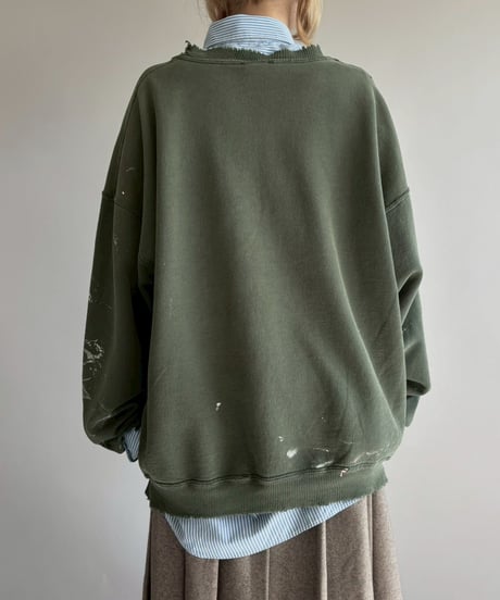 【USED】 GILDAN Damage Painted Sweat /251108-014