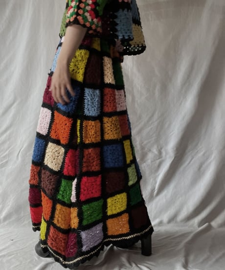【RE;CIRCLE】 RE Granny Long Skirt③/211110-010