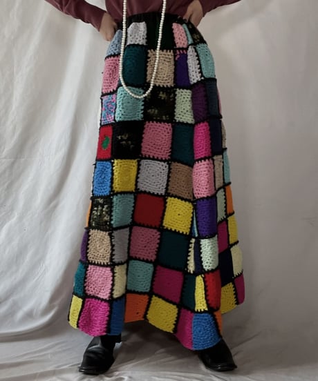 【RE;CIRCLE】 RE Granny Long Skirt①/211216-040
