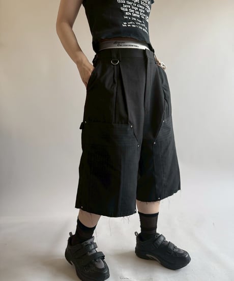 【RE;CIRCLE】 Re Suit Double Knee Shorts / 250612-003